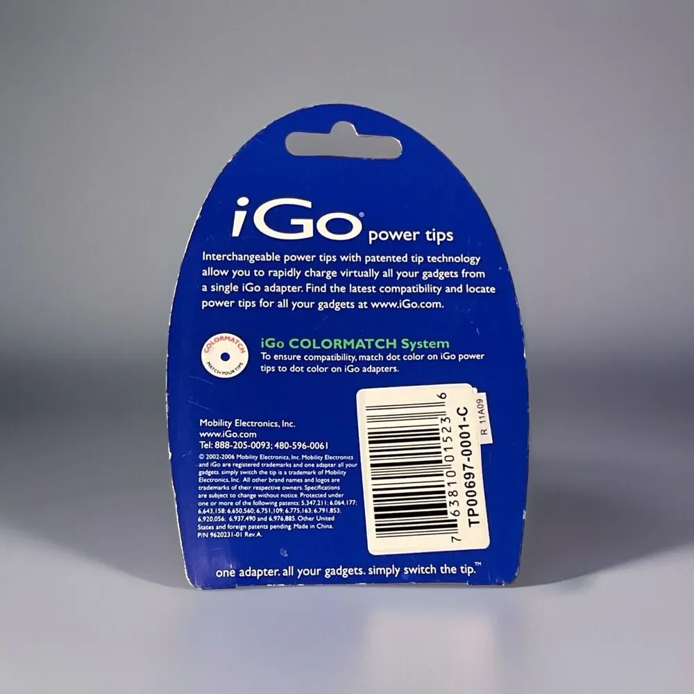 iGo Power Tips A97 Adapter For Motorola RAZR2 V8 V9 V9m Nokia Luna 8600